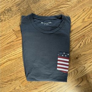 Travis Mathew SS Tee / US Flag front pocket - XL